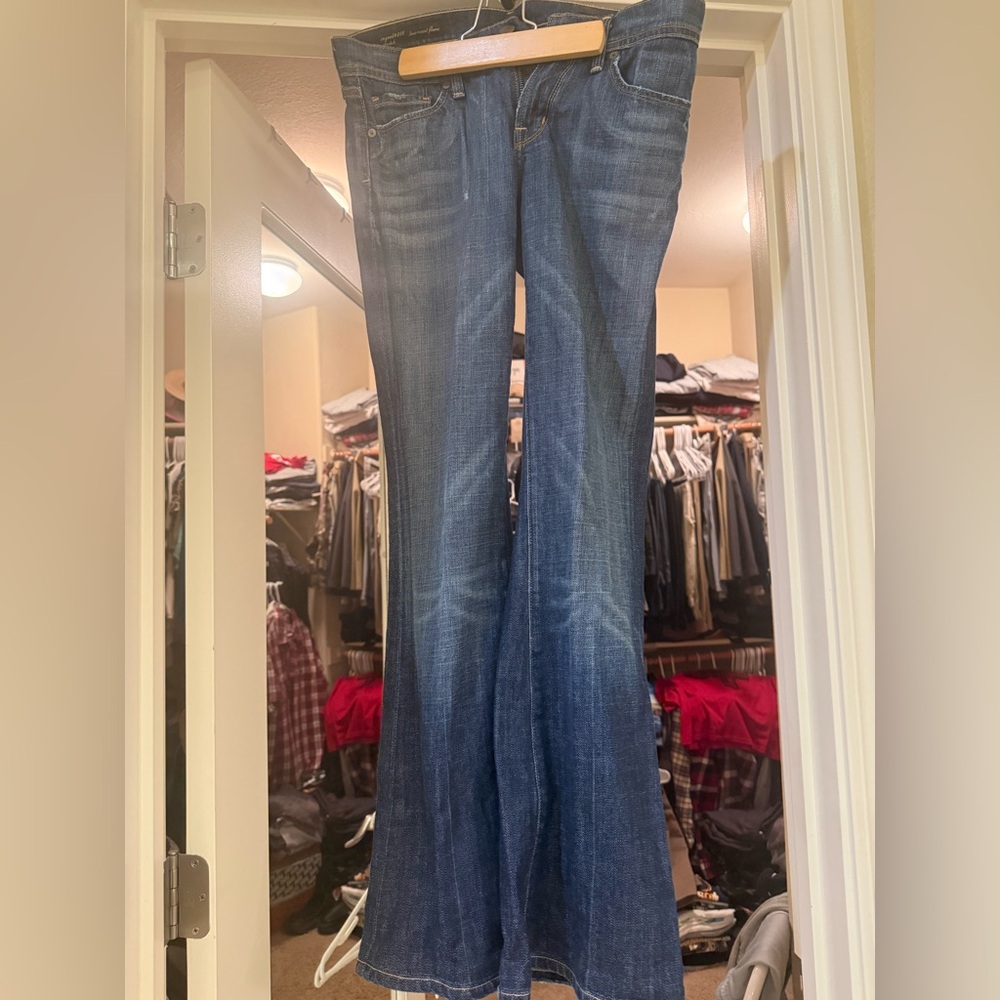 Citizens Of Humanity Dark Blue Flare Jeans (low rise)